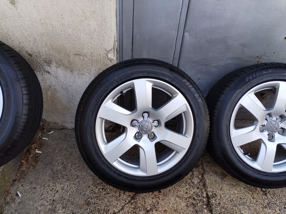Jante Aluminiu Audi A6 C7 5x112 R17 +Anvelope Noi de Vară 225 55 R17