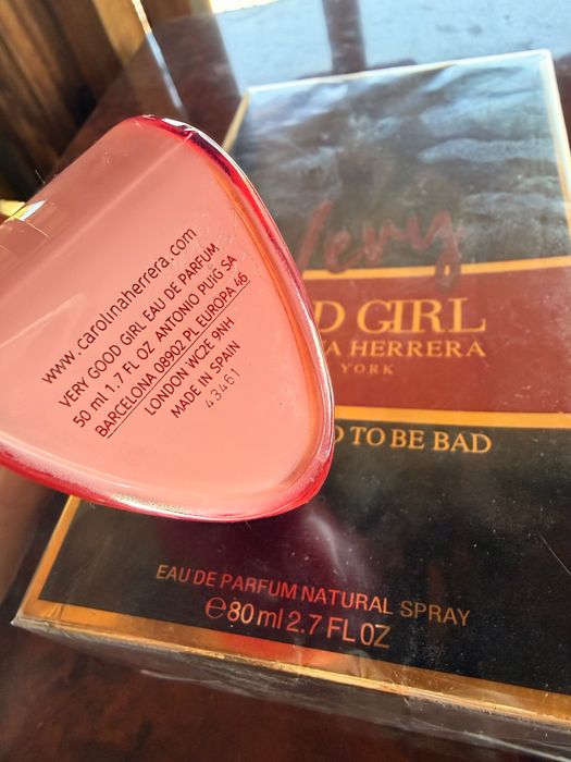 Популярен дамски парфюм Carolina Herrera – Very Good Girl („Толкова е хубаво да си лош“), 80 мл, нов.