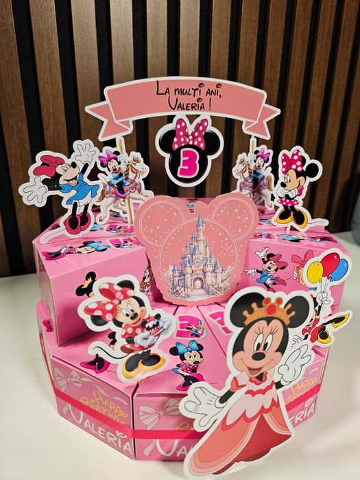 Tort din Cutii Gradinita – Bluey, Minnie, Minecraft, orice tematica