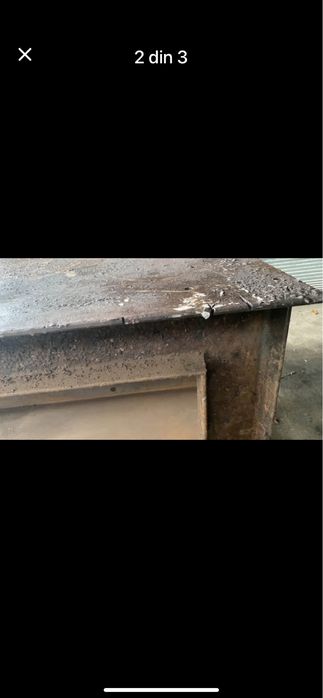 Masa de sudura solida din taba 10 mm 3/0,75 m Cantareste 375 kg