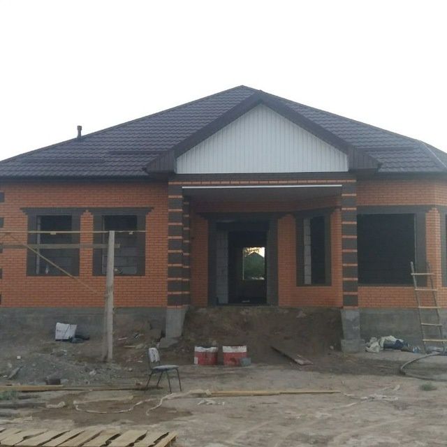 Бригада Өзбекстан ұсталары барлық стройка жұмыс істейді