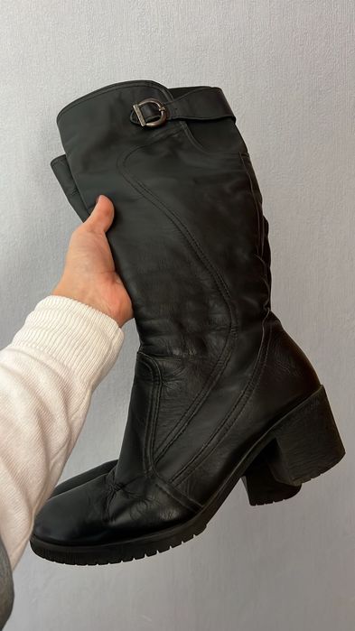 Дамски ботуши от естествена кожа