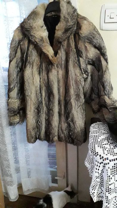 Haina NOUA blana naturala mas.48-50 XXL medie MOV merinos molton