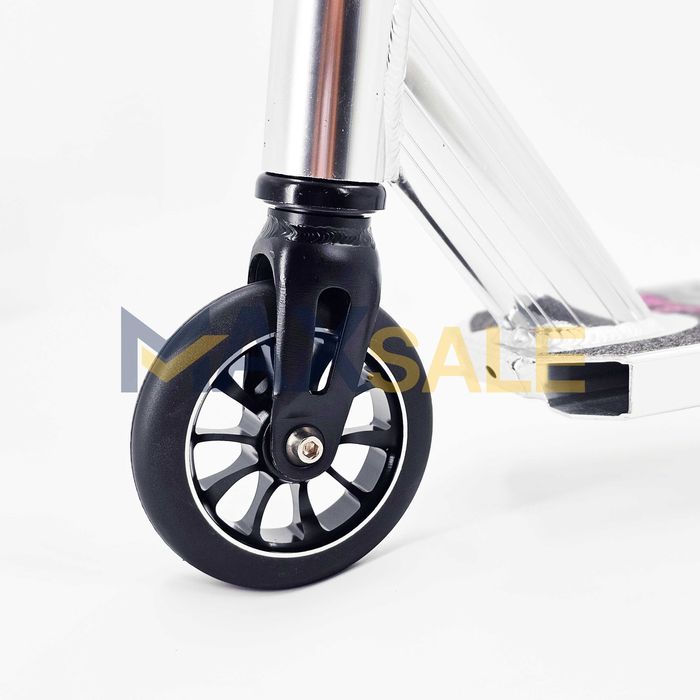 Детска тротинетка черна сива скутер scooter трикове алуминиева про