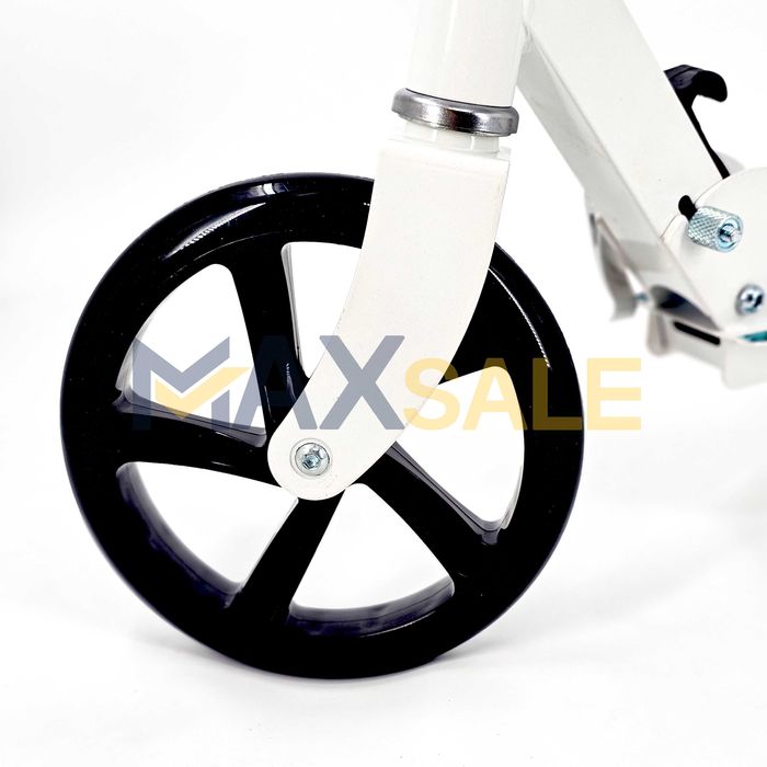 Тротинетка Детска скутер scooter сгъваема бяло и мента колело триколка