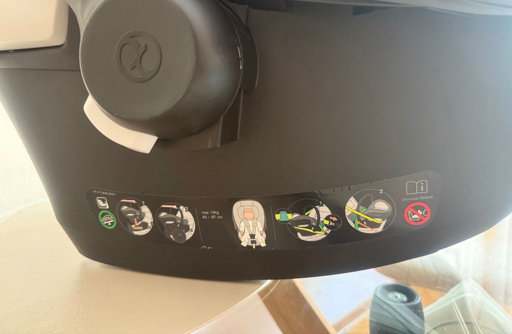 Кош за новородено Cybex Cot S Lux, стол за кола AtonBi-size + адаптори