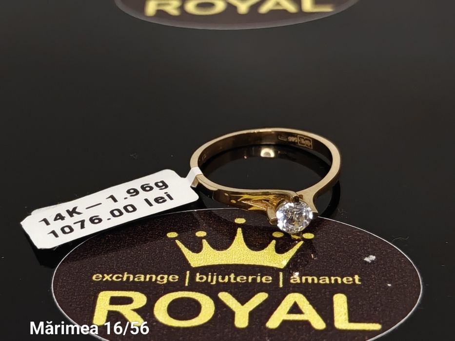 Bijuteria Royal: Inel aur nou 14k/1.96 gr