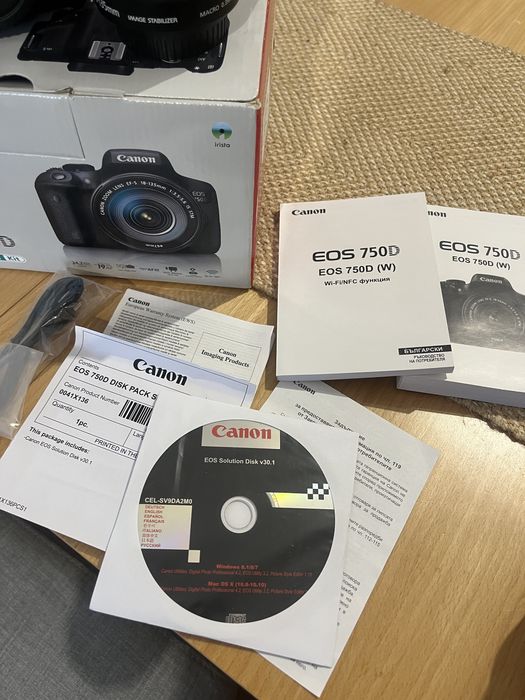 Canon EOS 750 D + обектив CANON EFS 18-135