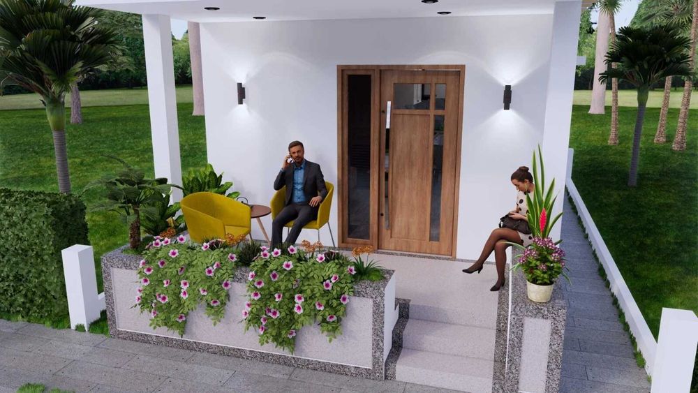 НА ИЗПЛАЩАНЕ - Двуетажна сглобяема къща с 2 спални, 77 кв. м