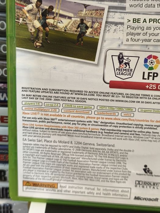 Joc/jocuri  Fifa 09 Xbox360 original