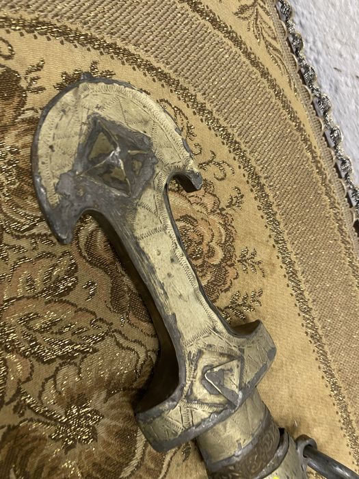 Марокански параден нож с гравирана кания Мароко 1900-1930