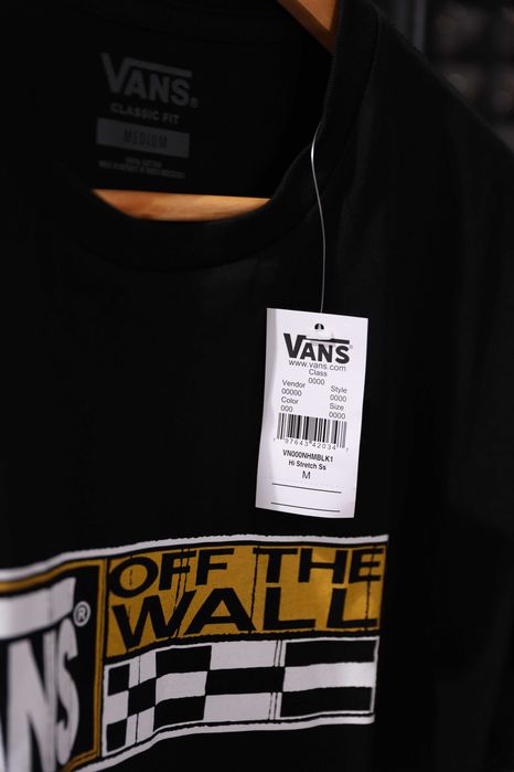 Tricou bărbați Vans "Off The Wall", negru, mărime M, nou cu etichetă