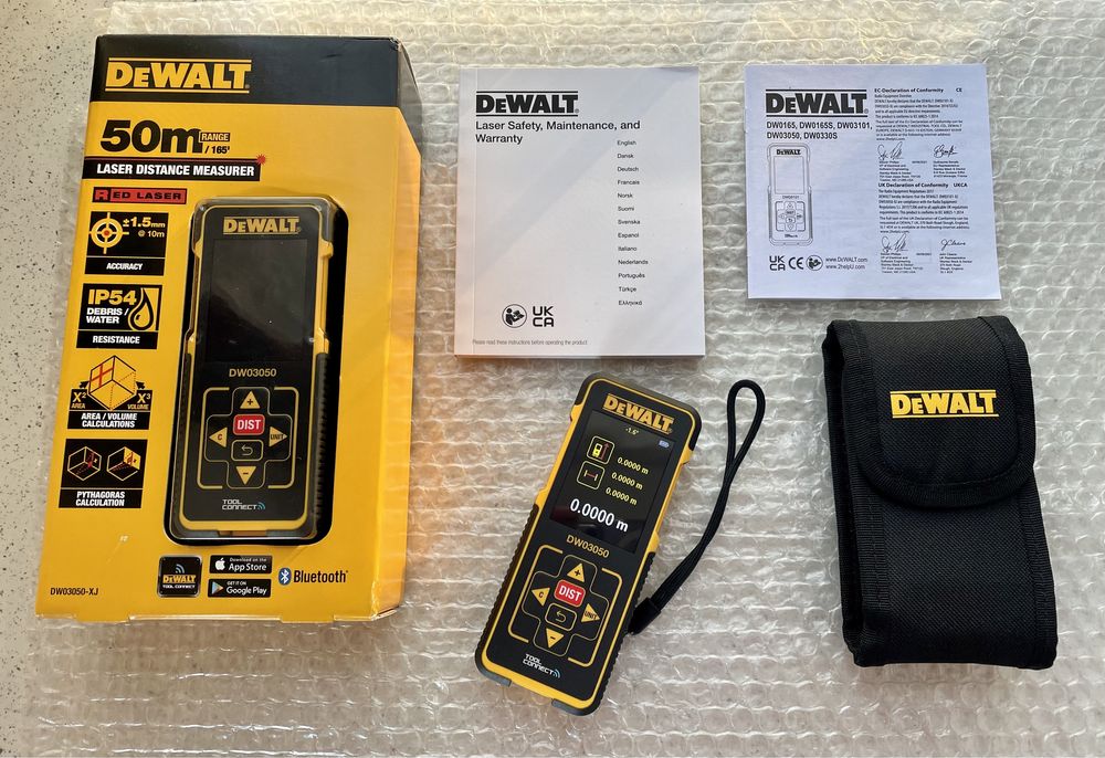 DeWALT DW03050-XJ XR. Telemetru Laser 50m. Original, Nou.
