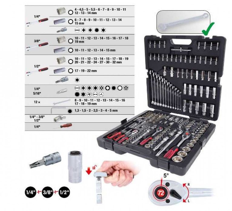 Комплект гедоре от 216 части 2062TR
