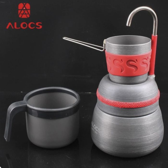 Портативный наружный кофейник и плита Alocs