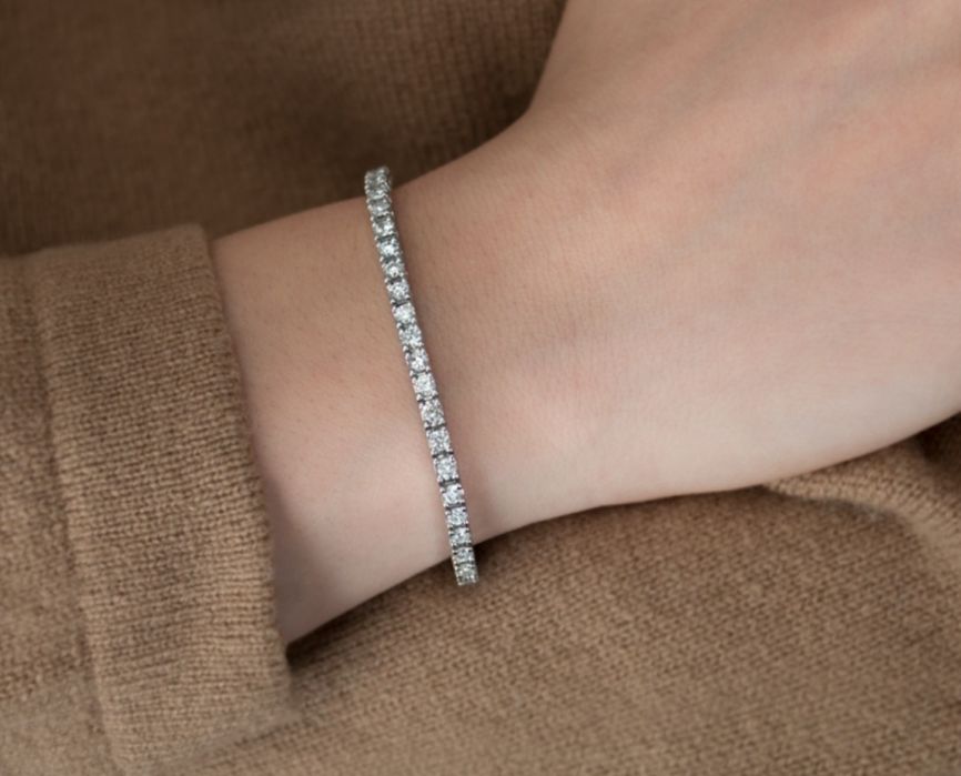 Bratara Tennis Diamante Naturale 5 Ct Claritate SI1 culoare F Certif