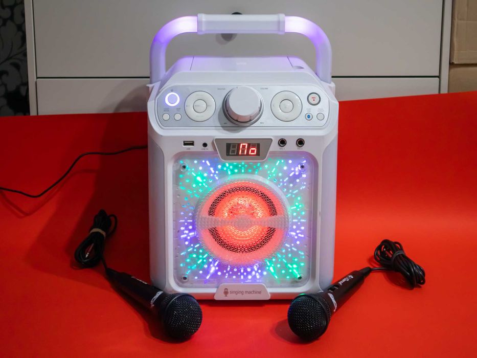 Singing Machine Groove караоке система Bluetooth LED светлини RCA