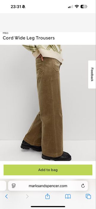 Брюки Marks & Spencer (вельвет) - 10 UK