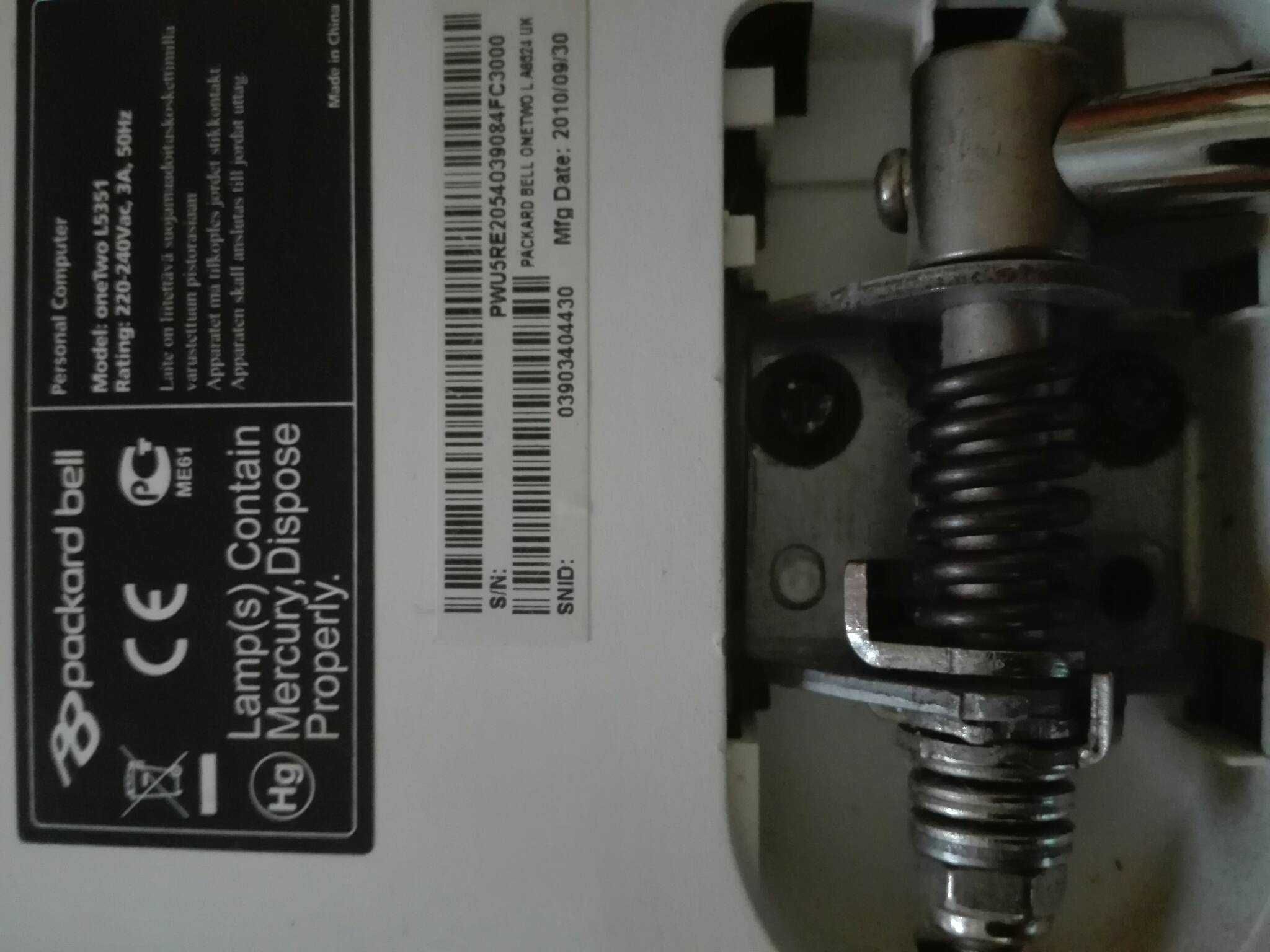 Packard Bell ONE TWO L5351 AIO PC-24 inci- 8gb RAM 320GB HDD-WIN 10 ...
