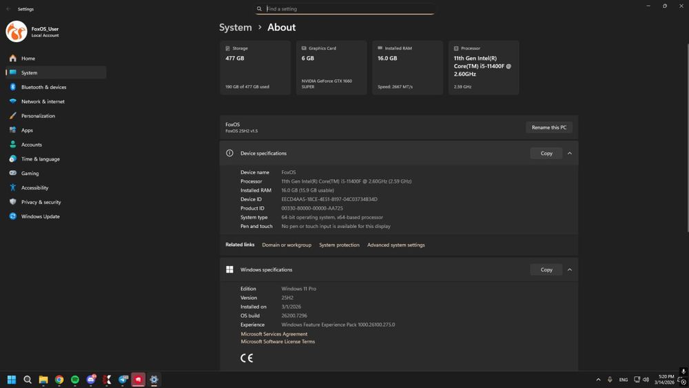 ПК игровой компьютер (intel 5 11400f, gtx 1660 super,16gb ram)