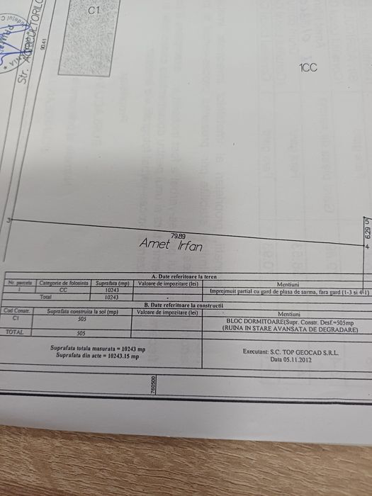 Teren intravilan  de vânzare Cobadin 15eu/mp
