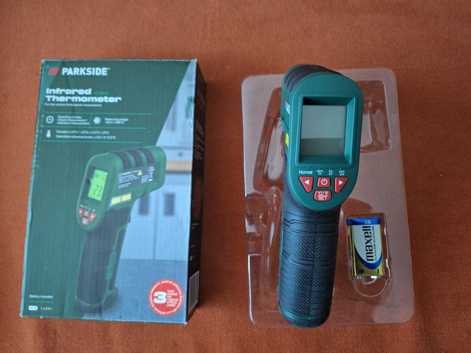 Termometru digital cu laser  si infraroșu model PTI 380 B1 Parkside