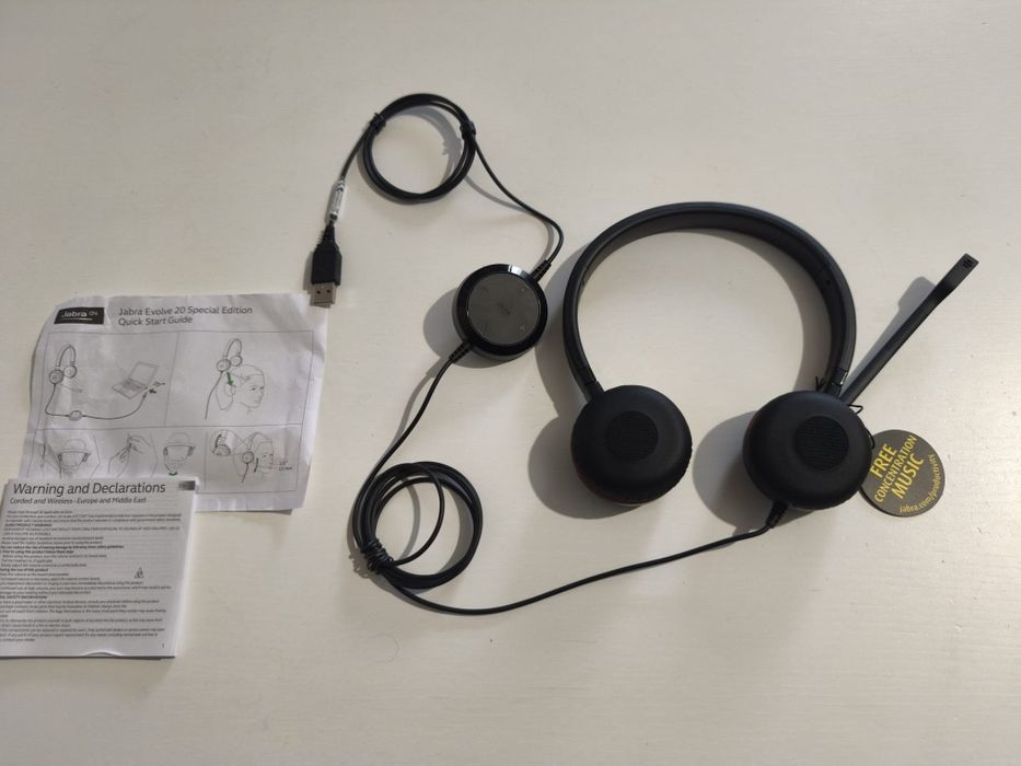 Casti Jabra Evolve 20. NOU, nefolosit