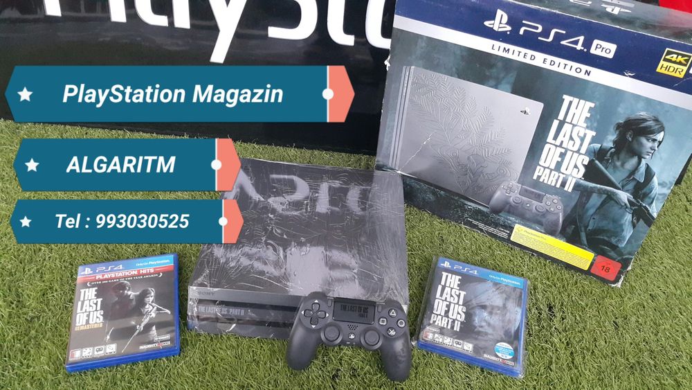Playstation 4 PRO { 4K } HDR. 1.TB. Exclusive { THE LAST OF US 2 }.