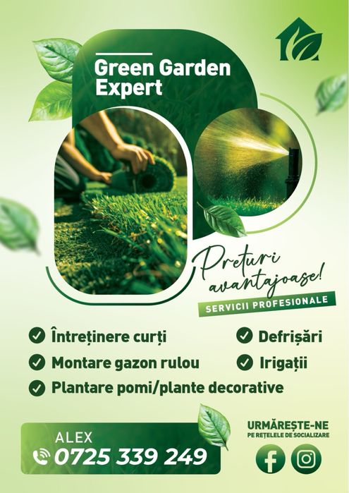 Gazon rulouri / sământă | Sisteme de irigații intretineri spatii verzi plante ornamentale
