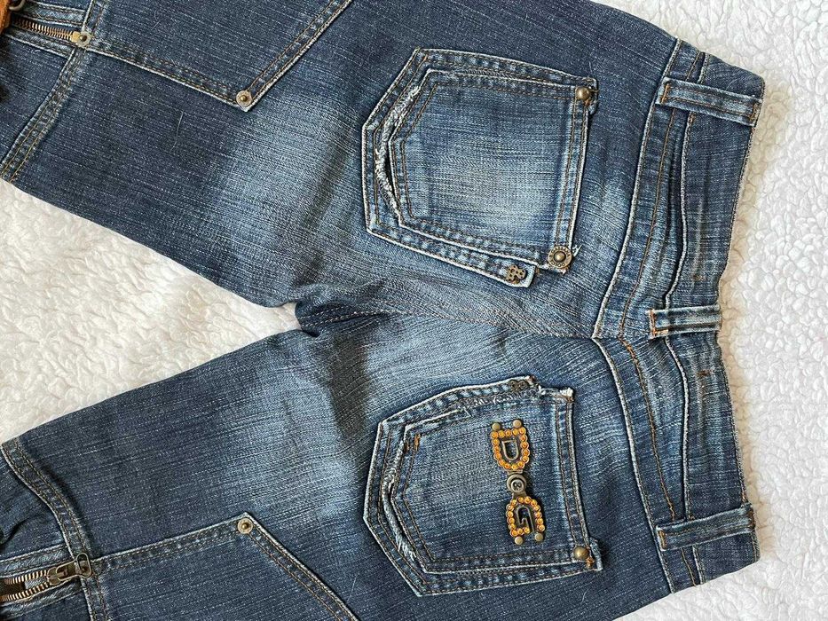 Blugi dama vintage pantaloni scurti blue jeans D&G vara