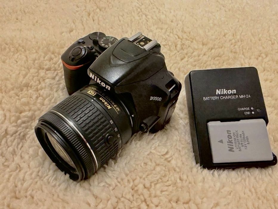 Nikon d3500 full box + 2 obiective