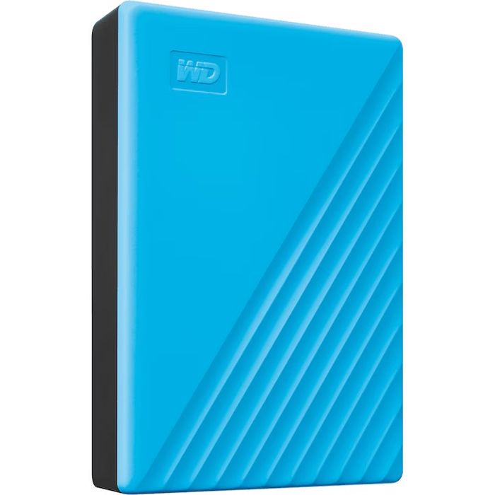 Външен хард диск WD My Passport, 4TB, 2.5”, USB 3.2 Gen 1, Син