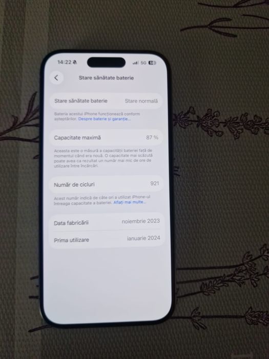 Iphone 15 pro impecabil