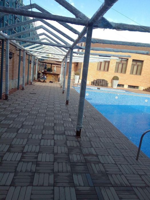 Террасная доска. Брусчатка, садовый паркет из ДПК "TAXTPLAST". Бў