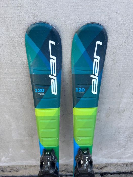 Ski Schiuri Copii Elan Maxx U-Flex 120 cm + Legături Elan EL 4.5 GripWalk