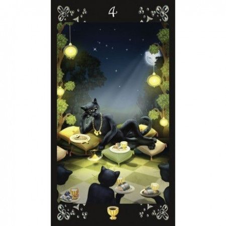 Pisicile negre-Carti de Tarot/ORIGINAL/ed lim-imagini superbe,SIGILAT