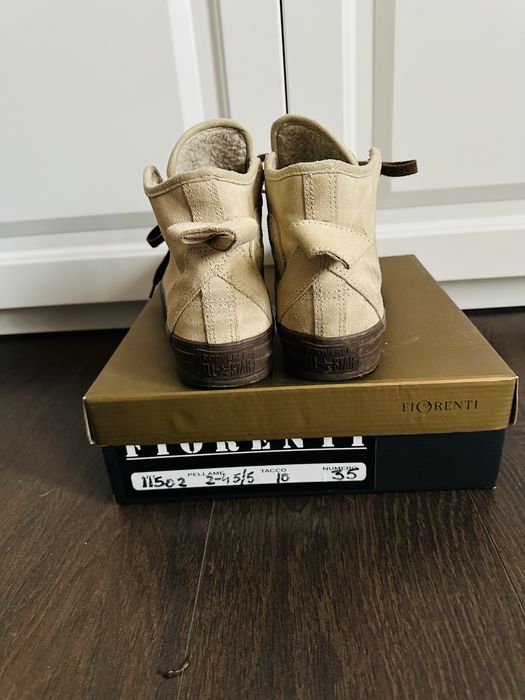 Ghete din piele naturala , Converse All Star , imblanite ,numarul 41,5