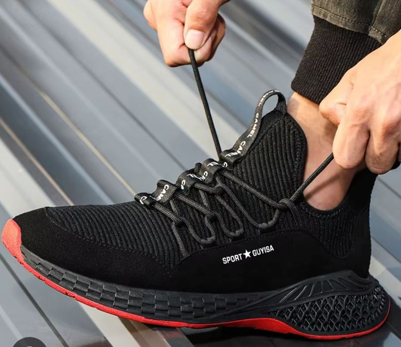 Мъжки,дишащи работни обувки с метално бомбе ук9