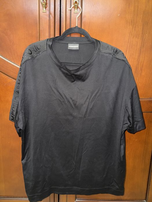 Emporio Armani футболка, размер XXL. Қора ранг. Оригинал. Италиядан.