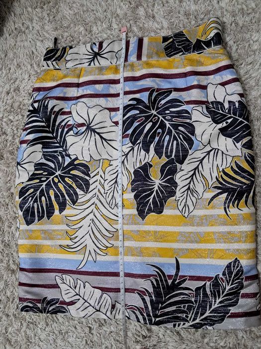 Fusta midi H&M material stralucitor