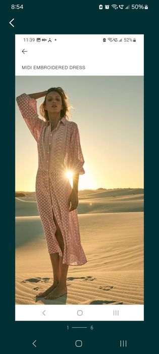 Rochie noua Zara broderie englezeasca