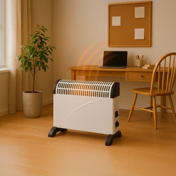 Електрически конвектор 2000 W с термостат – Енергийно ефективен и тих