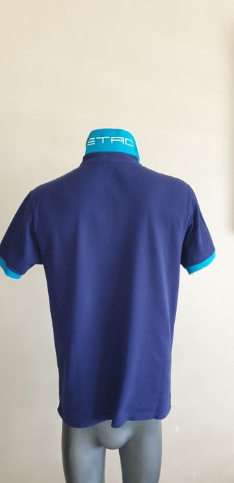 ETRO Milano Pique Cotton Italy / S и M ОРИГИНАЛ! Мъжки Тениски - 2 Бр