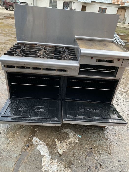 Обръщателен тиган 70 лтр на газ ,6 месеца гаранция