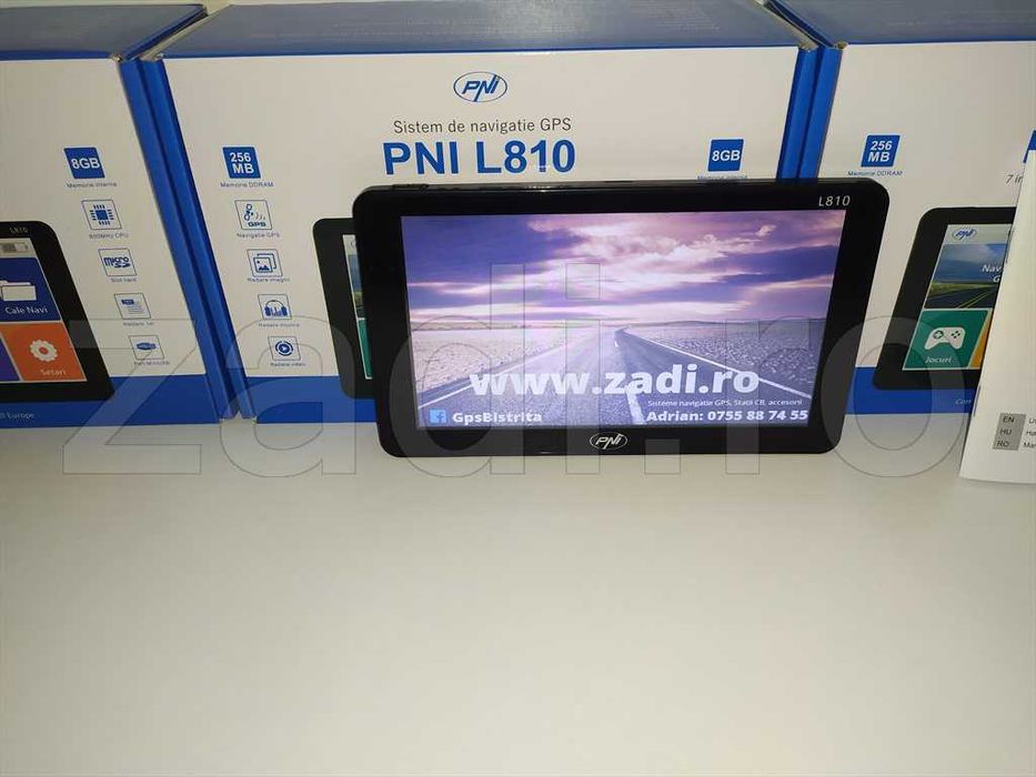 Gps auto-camion - ecran mare 7"-4 softuri camion-harti noi