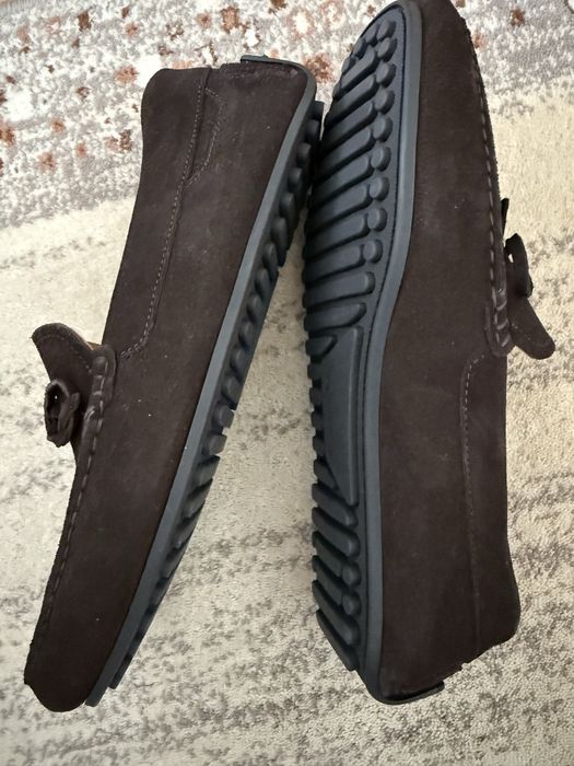 Mocasini maro piele intoarsa Massimo Dutti nr 39