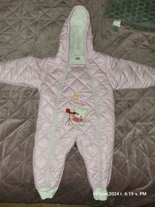 Розов зимен космонавт - 18-24м