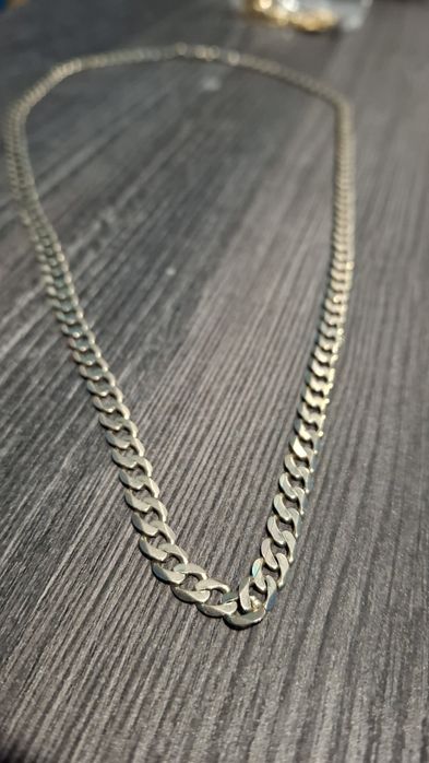 Златен Синджир Панцер Бяло Злато - 21.57гр 14к.