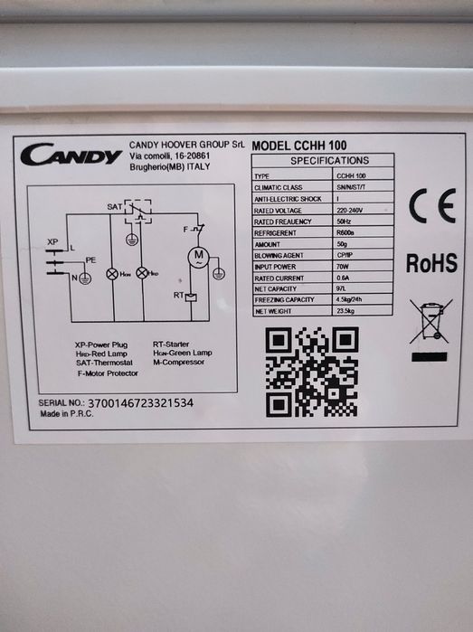 Lada frigorifica marca Candy aproape noua