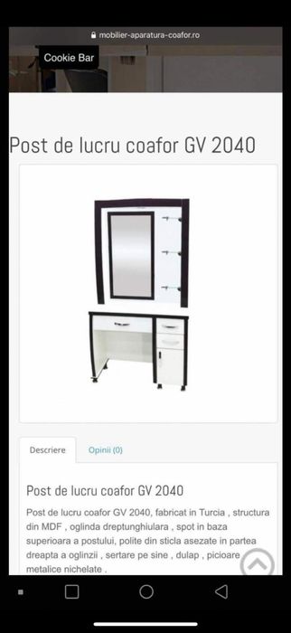 Post de lucru coafor/frizerie nou